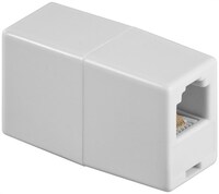 Telefon-Adapter, Weiß - RJ11/RJ14-Buchse (6P4C) > RJ11/RJ14-Buchse (6P4C)