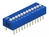 DIP-Schiebeschalter 12-stellig 2,54 mm Rastermaß THT vertikal blau 10 Stück, Delock® [66388]