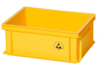 ESD Eurobehälter, gelb, (L x B x T) 400 x 300 x 120 mm, H-16W 43120-G