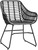 Stuhl Tomeo; 60x62x83 cm (BxTxH); Sitz schwarz, Gestell schwarz; 2 Stk/Pck