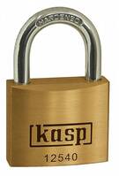 Kasp K12540A1 Függő lakat 40 mm Egyidőben záródó Aranysárga Kulcsos zár