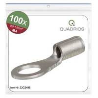 Quadrios 23C496 Gyűrűs kábelsaru Keresztmetszet (max.)=1.5 mm² Lyuk Ø=4.3 mm Szigetelés nélkül 100 db