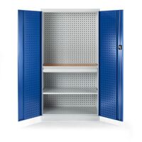 Tool cupboard with perforations
