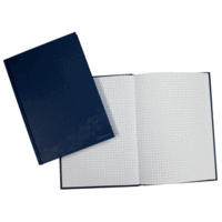 Geschäftsbuch - A5 96 Blatt 70 g/qm kariert blau.