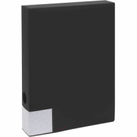 Dokumentenbox A4 PP 55mm vollfarbig schwarz