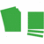 Einsteckkarten Planrecord A4 hoch B210xH297mm VE= 5 Bogen a 8 Streifen hellgrün