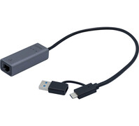 ADAPTATEUR USB-C METAL GIGABIT +CONVERT. USB Type A