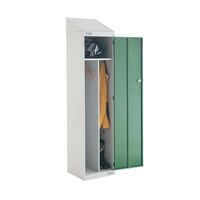Clean and dirty lockers - sloping top