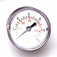 1/8 Zoll 0-10Bar 40mm Kompressor Druckluft-Manometer Messgerät Doppelska 