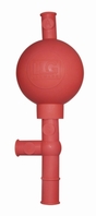 Pera de seguridad LLG goma roja Tipo Pera de seguridad de goma LLG universal