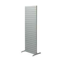 Panneau rainuré mobile Flexislot "Construct-Straight" | gris clair sim. RAL 7035