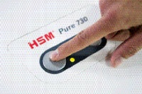 Datavernietiger HSM Pure 730 - 3,9 mm, Stroken, wit, 35 - 37 velden