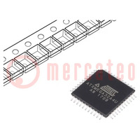 IC: microcontroller AVR; TQFP44; Ext.onderbrek: 34; Cmp: 2; ATXMEGA