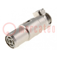 Connector: HDC; vrouwelijk; Han Modular Coax; PIN: 1; afgeschermd