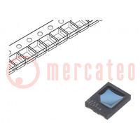 PIN photodiode; SMD; 940nm; 430÷1100nm; 65°; flat; black