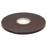 Tape: magnetische; W: 12mm; L: 30m; Thk: 1,55mm; rubber