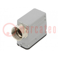 Enclosure: for HDC connectors; C146; size A10; for cable; angled
