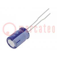 Capacitor: electrolytic; THT; 1uF; 450VDC; Ø8x11.5mm; ±20%; 2000h