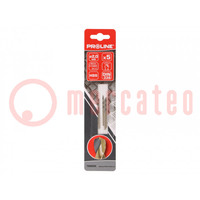 Drill bit; for metal; Ø: 2mm; 5pcs; Features: grind blade; blister