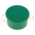 Cap; thermoplastic; push-in; green