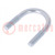 U-bolt; B; 1; steel; zinc; Thread len: 16mm; for fixing pipes