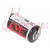 Battery: lithium; 3.6V; 1/2AA,1/2R6; 1200mAh; non-rechargeable