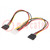 Kábel: SATA táp; Molex apa,SATA 15pin anya x2; 0,3m; Cablexpert