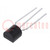 Transistor: NPN; bipolaire; 40V; 0,6A; 250mW; TO92