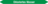 Mini-Rohrmarkierer - Chloriertes Wasser, Grün, 0.8 x 10 cm, Polyesterfolie