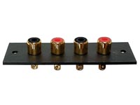 4P AMP RCA PLUG - VERGULD