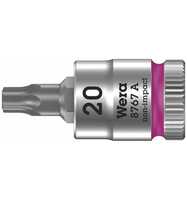 Wera 8767 A TORX Zyklop Bitnuss mit 1/4"-Antrieb, TX 20 x 28 mm