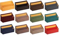 RHODIA Briefhalter, aus Kunstleder, schwarz (8017071)