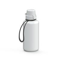 Artikelbild Trinkflasche "School", 700 ml, inkl. Strap, weiß/weiß
