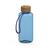 Artikelbild Trinkflasche "Natural", 1,0 l, inkl. Strap, transparent-blau/blau