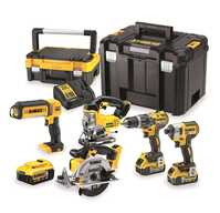 DEWALT DCK551P3T-QW KIT DE 5 HERRAMIENTAS ELÉCTRICAS PORTÁTILES 18 V 5 AH ? INCLUYE 3 BATERÍAS Y MALETÍN DE TRANSPORTE