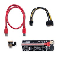 Riser PCI-E 1x - 16x | USB 3.0 | ver.009S Plus | SATA/PCI-E 6 pin