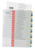 Plastikregister Cosy 1-20, bedruckbar, A4, PP, 20 Blatt, farbig