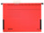 Hängetasche ALPHA®, seitlich mit Fröschen, Pendarec-Karton, rot
