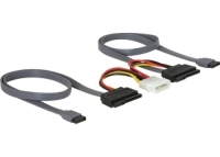 DeLOCK SATA All-in-One cable for 2x HDD SATA kábel 0,5 M