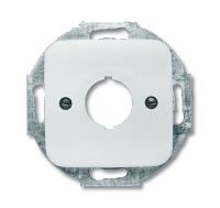 Busch-Jaeger 1724-0-1150 veiligheidsplaatje voor stopcontacten Zilver, Wit