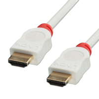 Lindy 41410 HDMI kabel 0,5 m HDMI Type A (Standaard) Rood, Wit