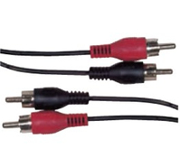 Schwaiger CIK5125 Audio-Kabel 10 m 2 x RCA Schwarz
