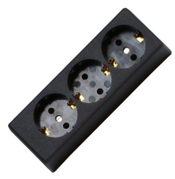 Kopp 120305001 socket-outlet CEE 7/3 Black