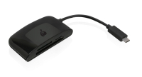 iogear GFR3C13 card reader USB 3.2 Gen 1 (3.1 Gen 1) Type-C Black