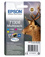 Epson Stag T1306 tintapatron 1 dB Eredeti Nagy (XL) kapacitású Cián, Magenta, Sárga