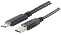 shiverpeaks BS77143-1.0 USB-kabel 1 m USB 2.0 USB C USB A Zwart