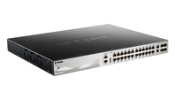 D-Link DGS-3130-30PS hálózati kapcsoló Vezérelt L3 Gigabit Ethernet (10/100/1000) Ethernet-áramellátás (PoE) támogatása Fekete, Szürke