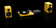 Pro-Ject Colourful Audio-Plattenspieler mit Riemenantrieb Gelb