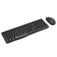 Rapoo NX1820 toetsenbord Inclusief muis USB QWERTZ Duits Zwart