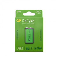 GP Batteries ReCyko Wiederaufladbarer Akku 9V Nickel-Metallhydrid (NiMH)